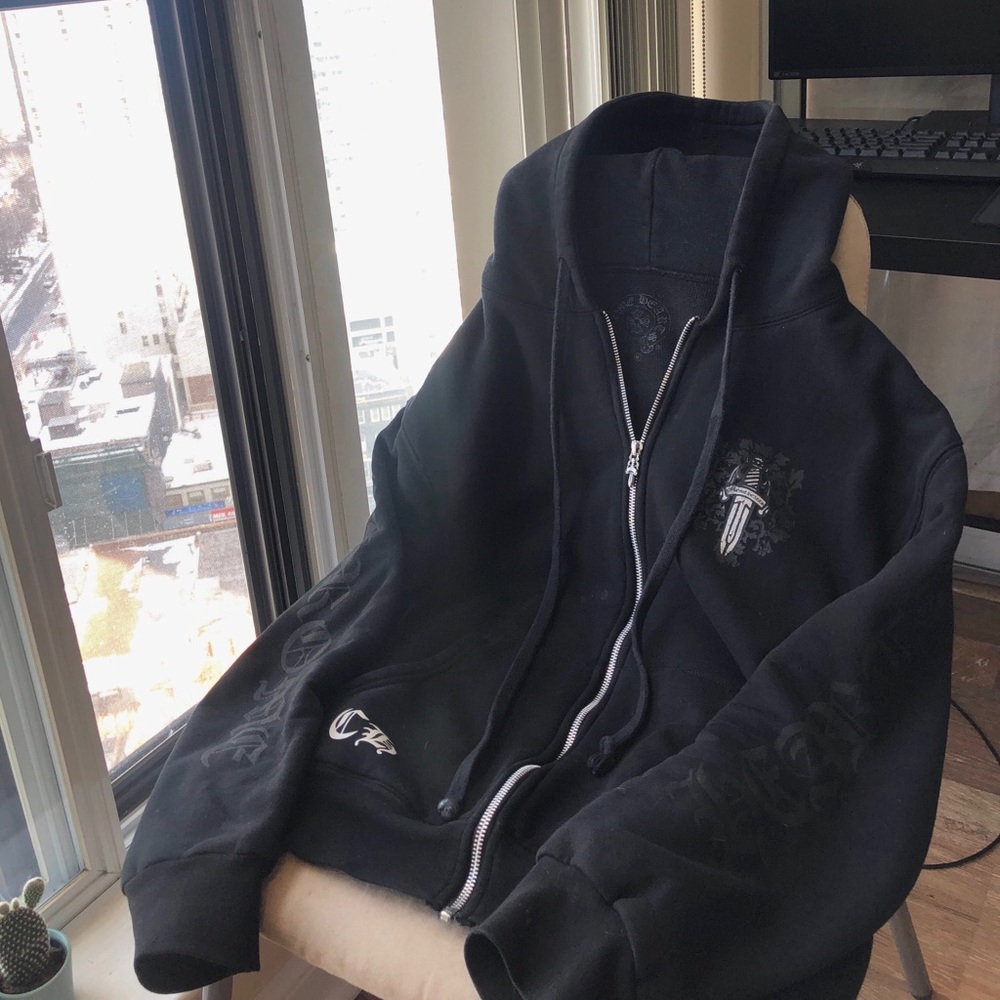 Chrome hearts dagger zip up thermal